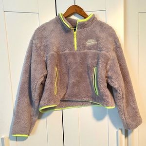 Nike sherpa style sweater